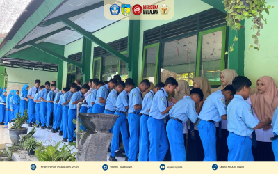Halal Bi Halal Siswa dan Guru SMPN 1 Ngadiluwih, Momen Silaturahmi di Hari Raya Idul Fitri